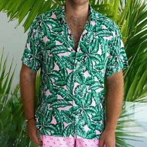 Kenny Flowers Fronds With Benefits Men's Shirt Medium